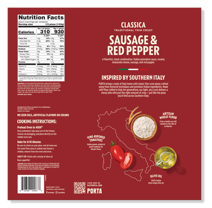 Classica Sausage & Red Pepper Pizza