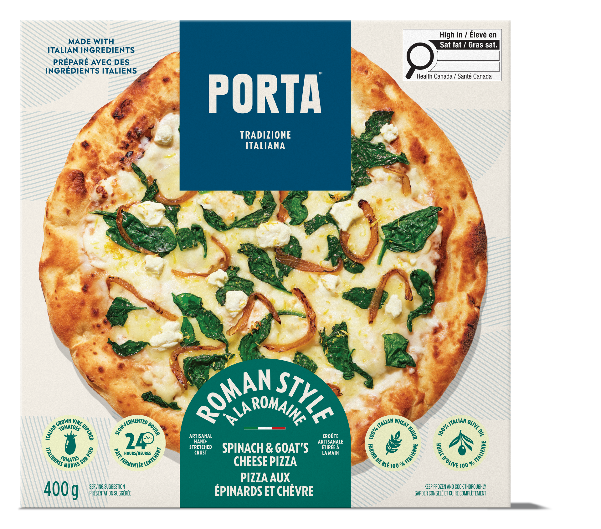 Spinach & Goats Cheese Pizza – PORTA