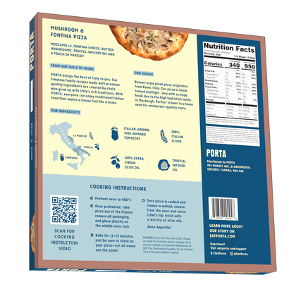 Mushroom & Fontina Pizza