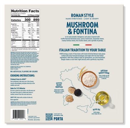 Mushroom & Fontina Pizza