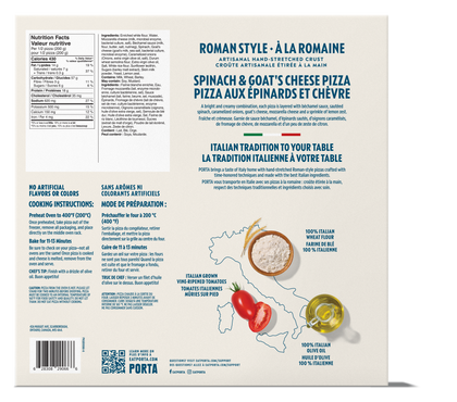 Spinach & Goats Cheese Pizza